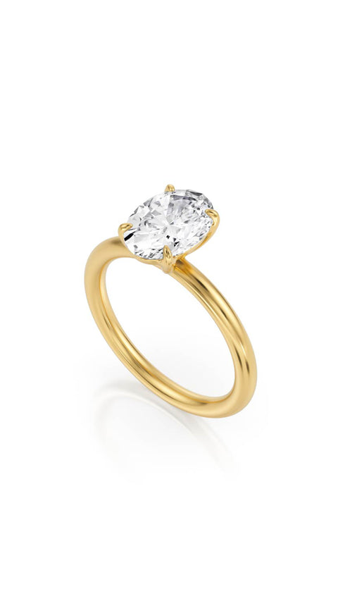 Oval Diamond Engagement Ring