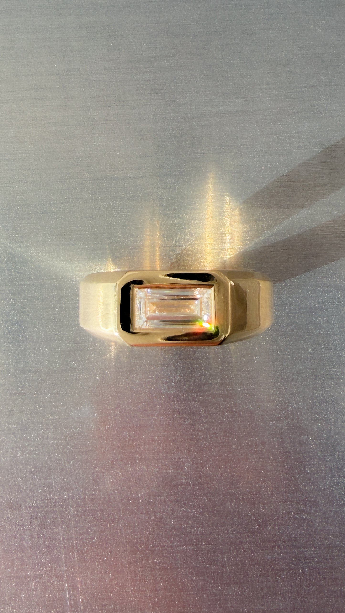 Rectangle Baguette Cut Signet