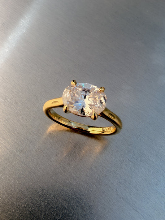 Oval Diamond Engagement Ring