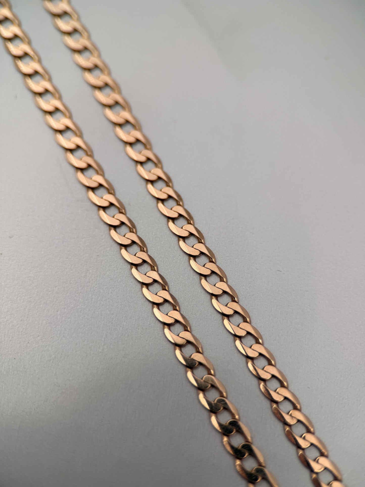 Italian Flat Curb Necklace 49cm