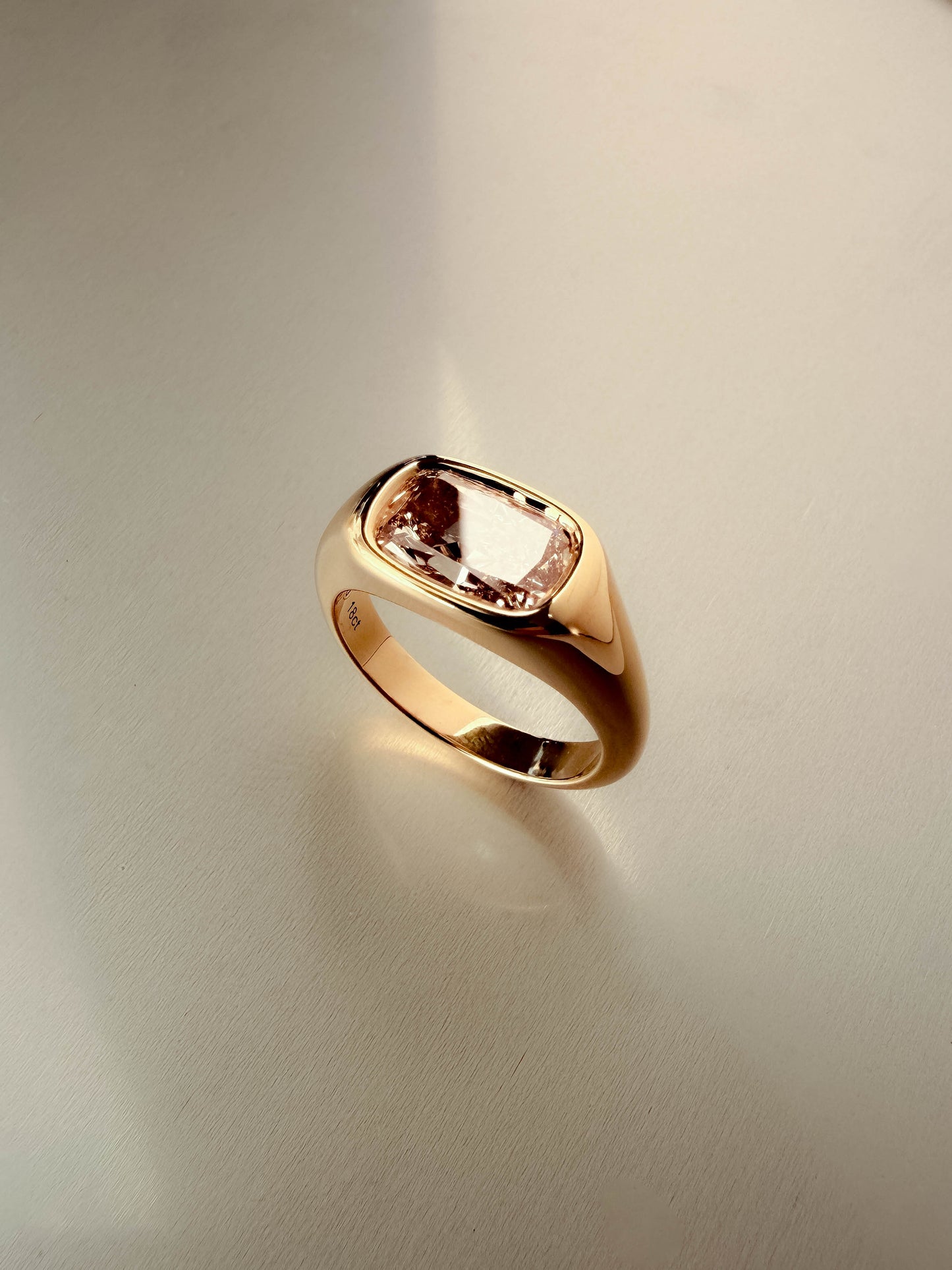 Champagne Diamond Engagement Ring