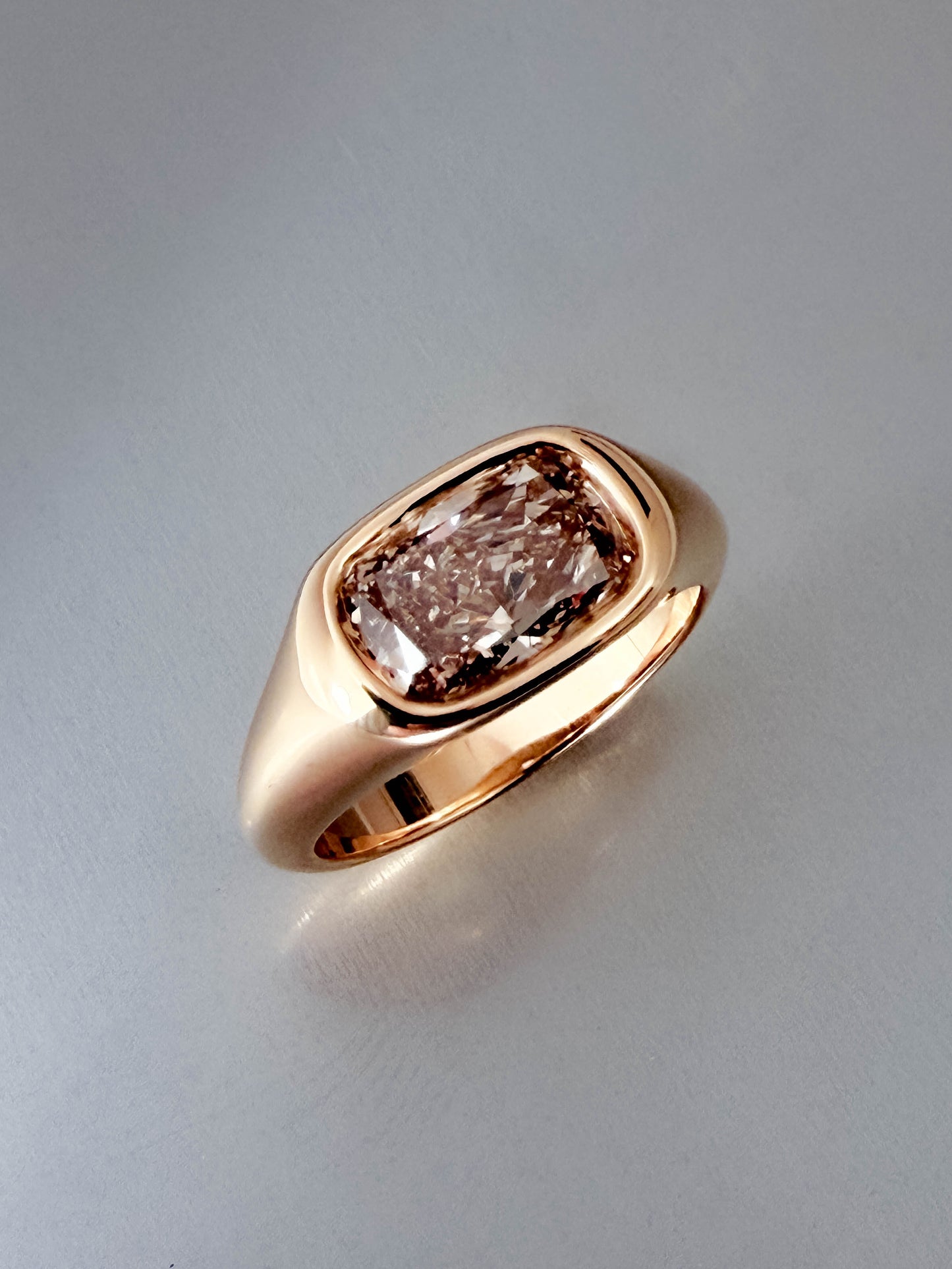 Champagne Diamond Engagement Ring