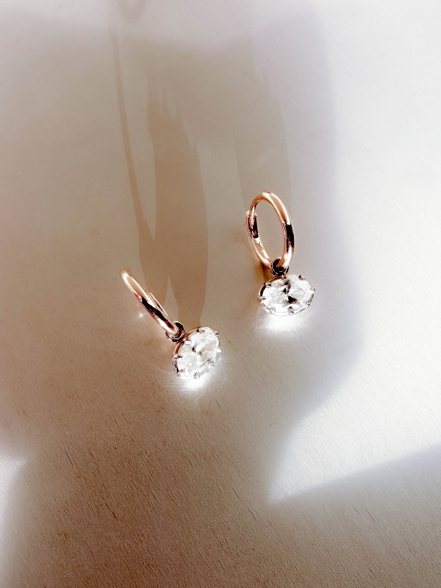 East-west Diamond Drop Earrings