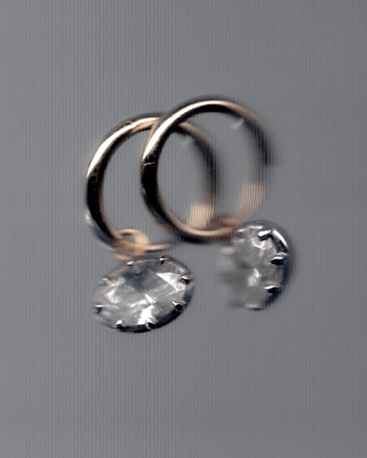 East-west Diamond Drop Earrings
