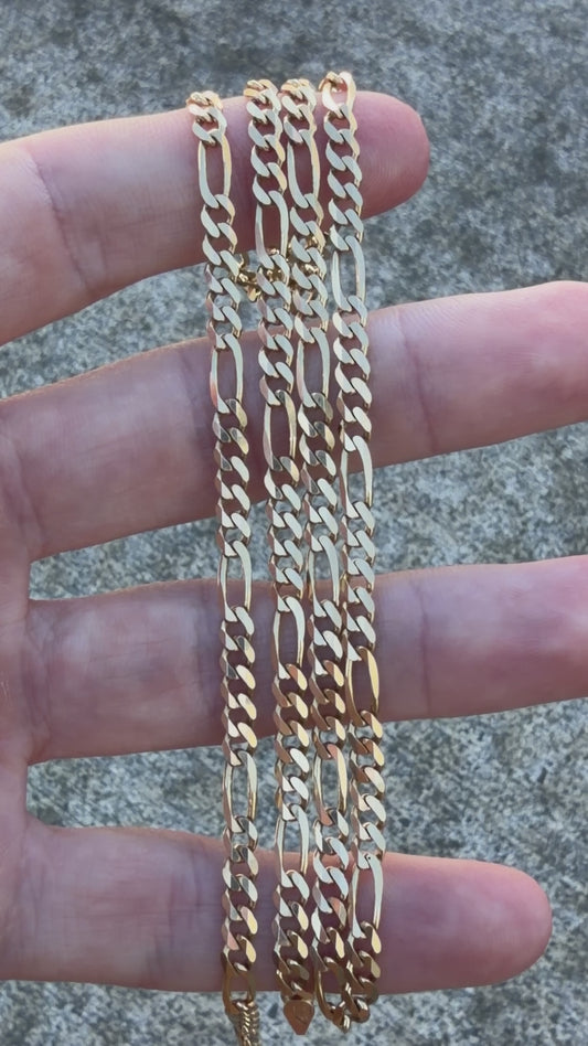 Figaro Necklace & Bracelet Combo